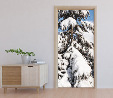3D Snow Tree 121227 Marco Carmassi Door Mural