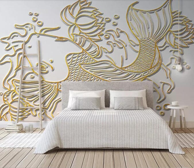 3D Carving Fish 3022 Wall Murals Wallpaper AJ Wallpaper 2 