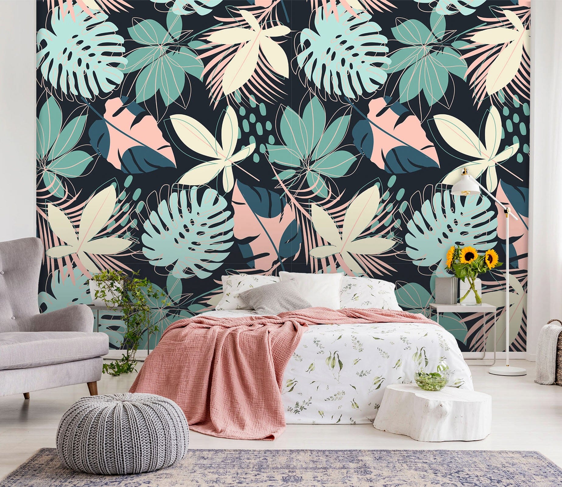 3D Graffiti Flower 51 Wall Murals Wallpaper AJ Wallpaper 2 