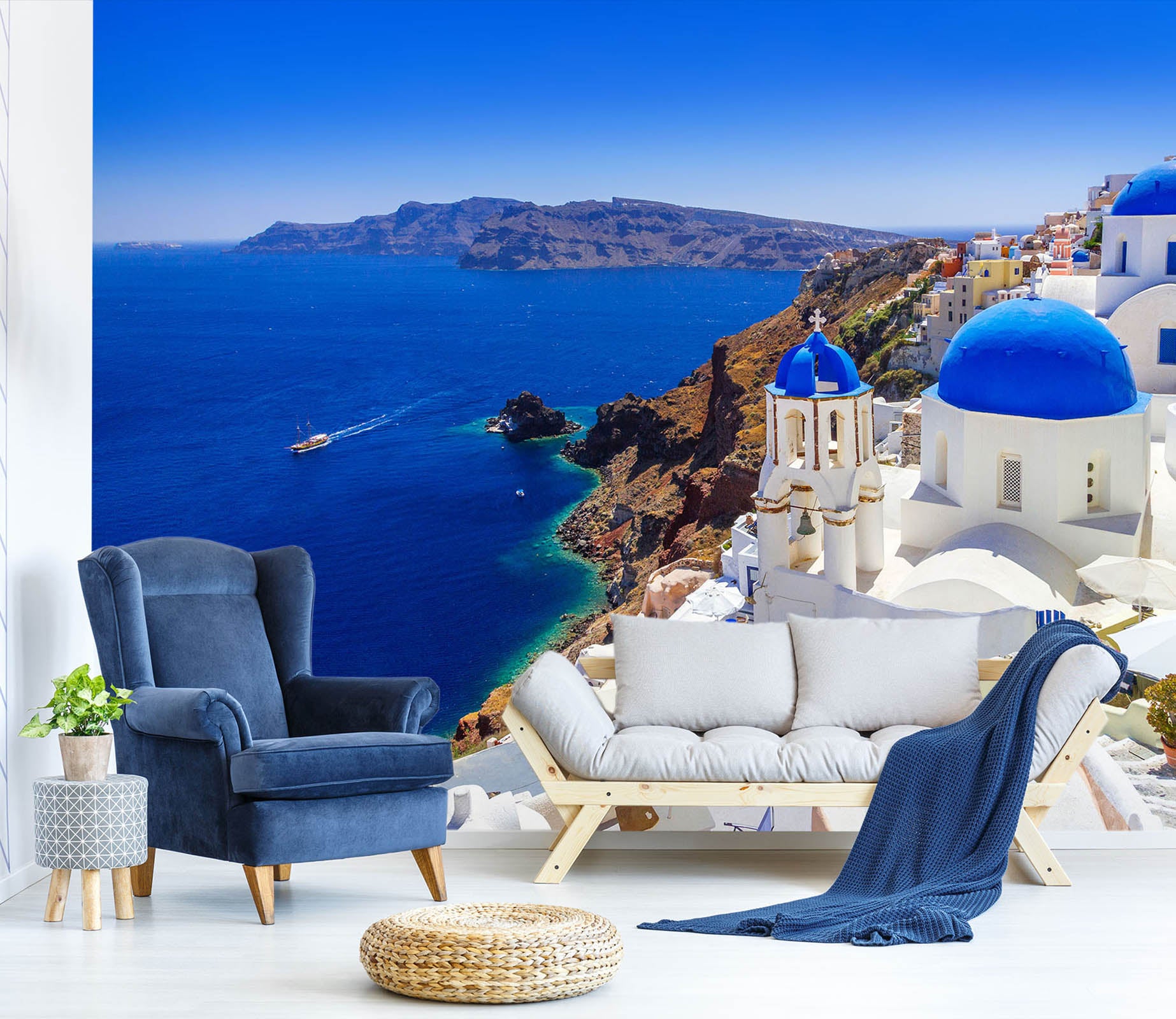 3D Sea Houses 58158 Wall Murals
