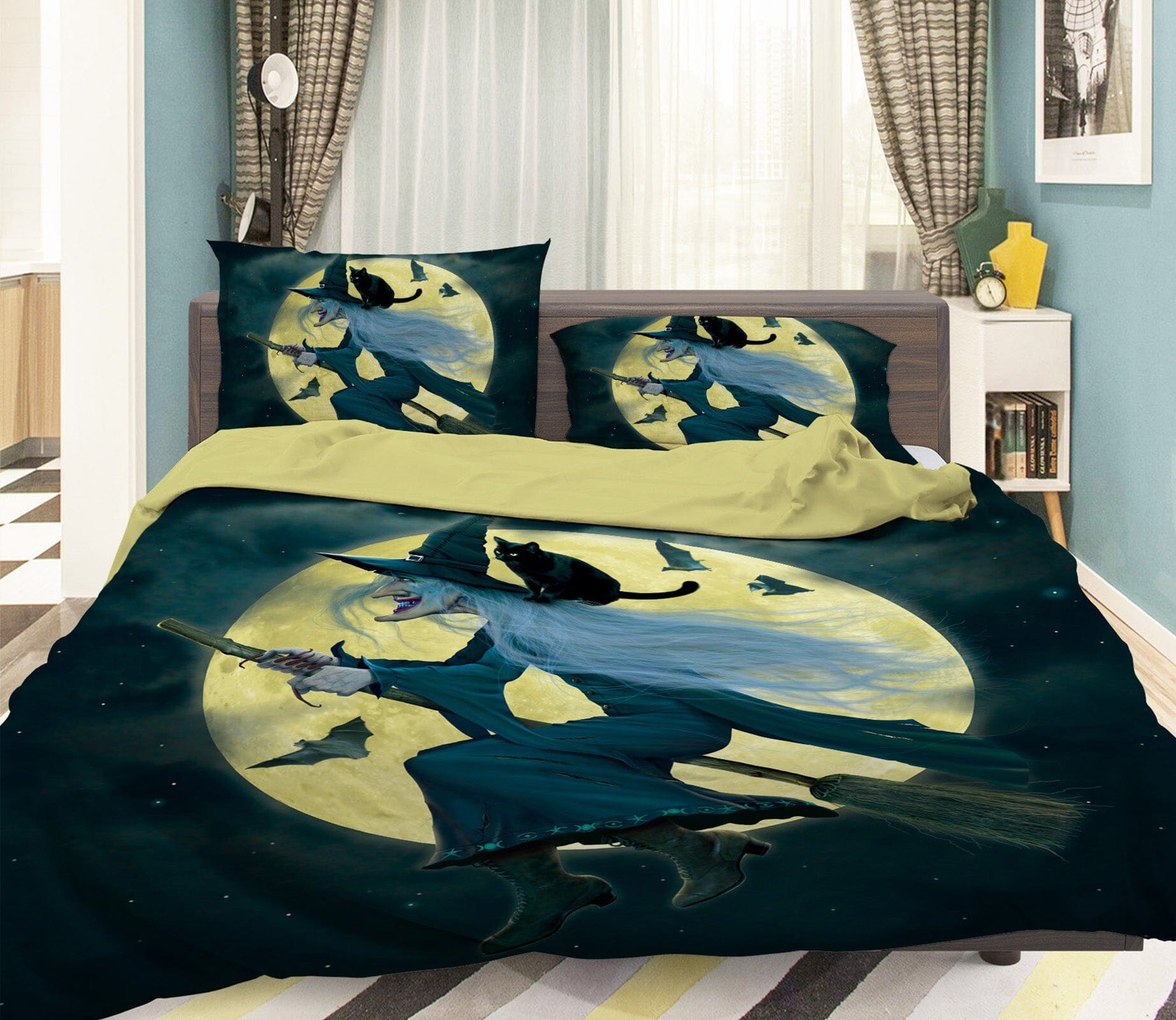 3D Witch 101 Bed Pillowcases Quilt Exclusive Designer Vincent Quiet Covers AJ Creativity Home 