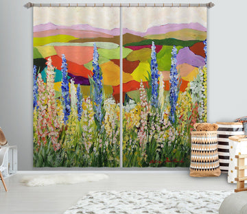 3D Purple Wild Flower 243 Allan P. Friedlander Curtain Curtains Drapes Curtains AJ Creativity Home 