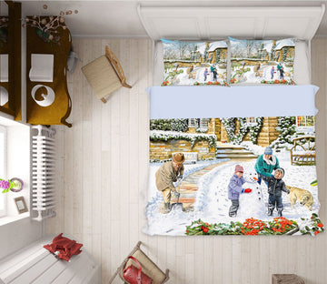 3D A Winter Garden 2003 Trevor Mitchell bedding Bed Pillowcases Quilt Quiet Covers AJ Creativity Home 