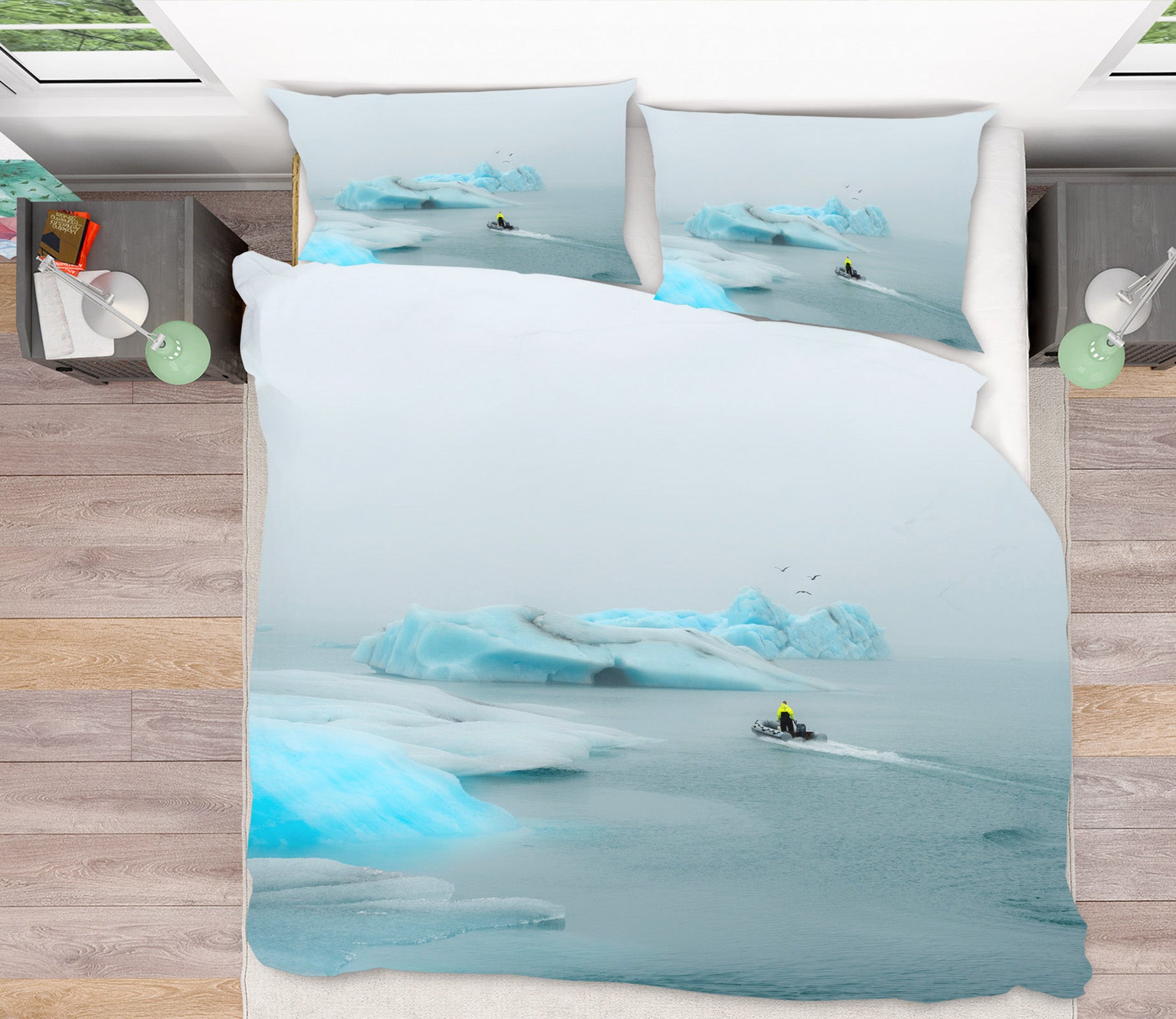 3D Glacier 079 Marco Carmassi Bedding Bed Pillowcases Quilt