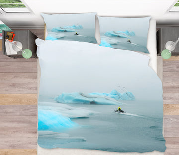 3D Glacier 079 Marco Carmassi Bedding Bed Pillowcases Quilt