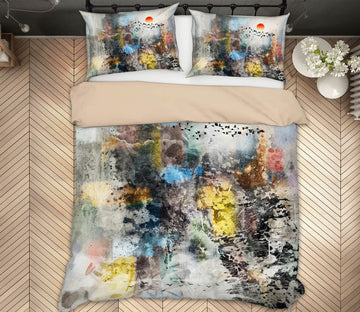 3D Stained Glass Fog 12125 Bed Pillowcases Quilt