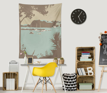 3D Leaves Lake 5369 Steve Read Tapestry Hanging Cloth Hang