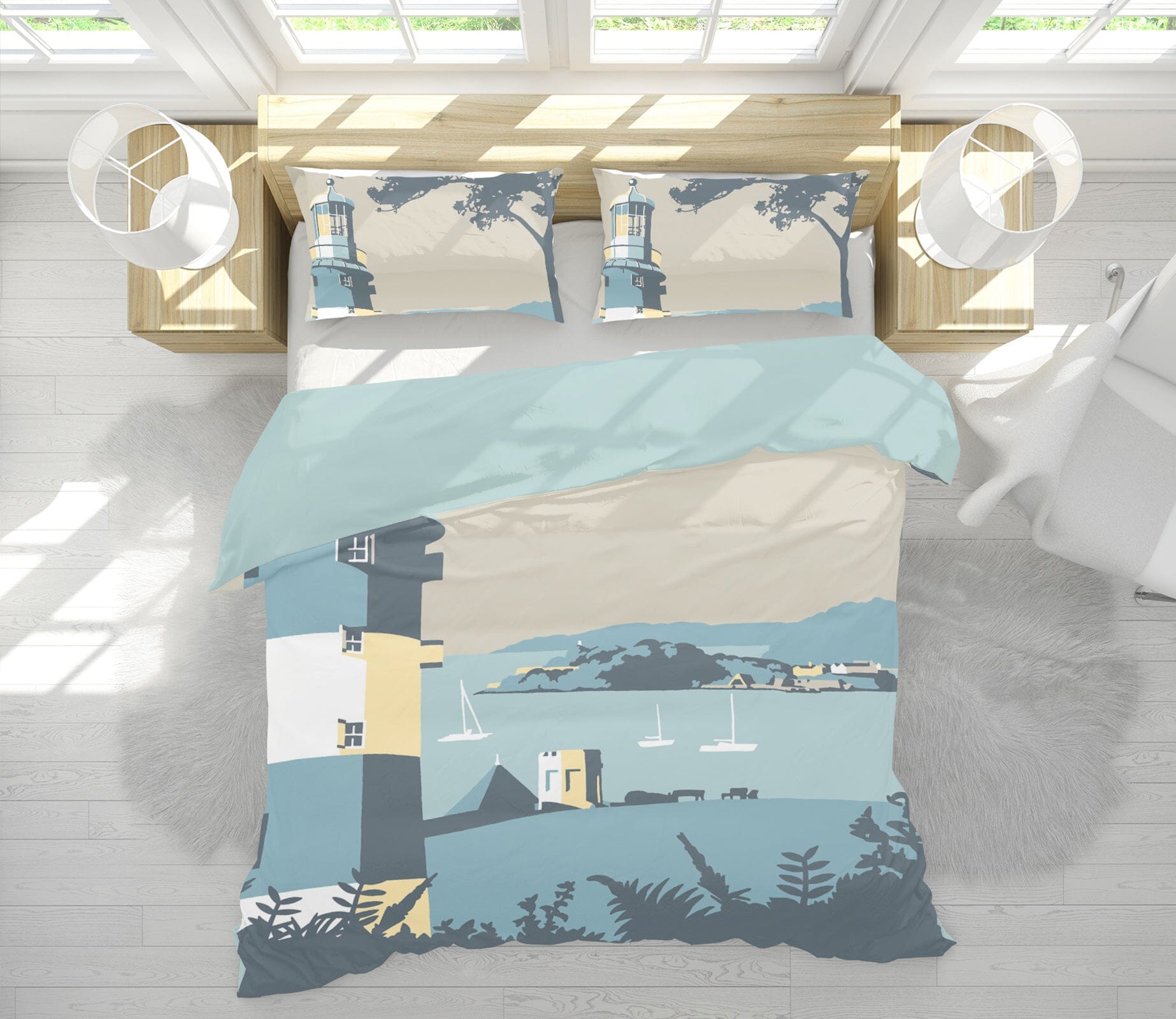 3D Plymouth 2038 Steve Read Bedding Bed Pillowcases Quilt Quiet Covers AJ Creativity Home 