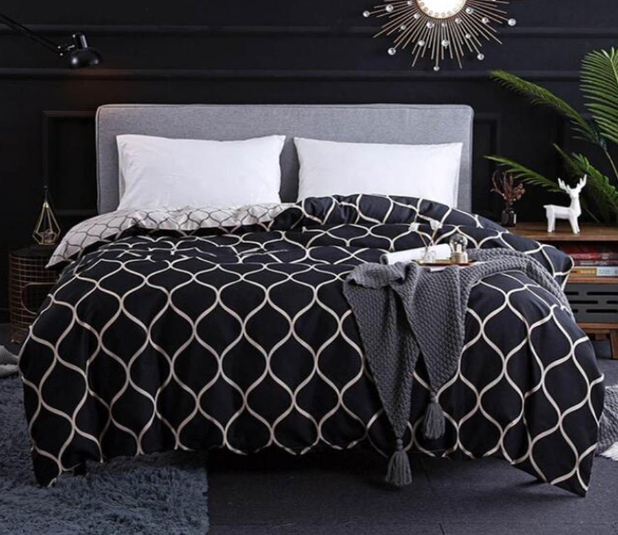 3D Black Diamond 5077 Bed Pillowcases Quilt