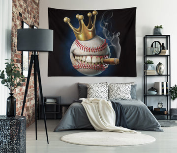 3D Crown Cigarette Baseball 121187 Tom Wood Tapestry Hanging Cloth Hang