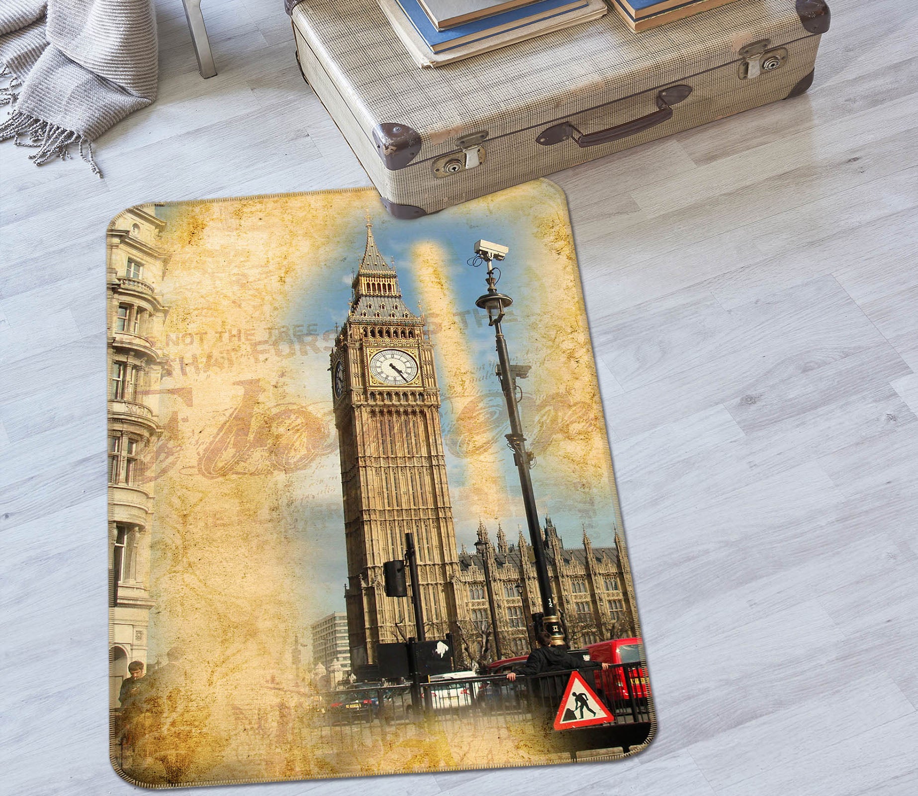 3D Building Street 32158 Non Slip Rug Mat