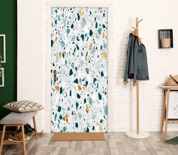 3D Stone Block Pattern 25159 Door Mural
