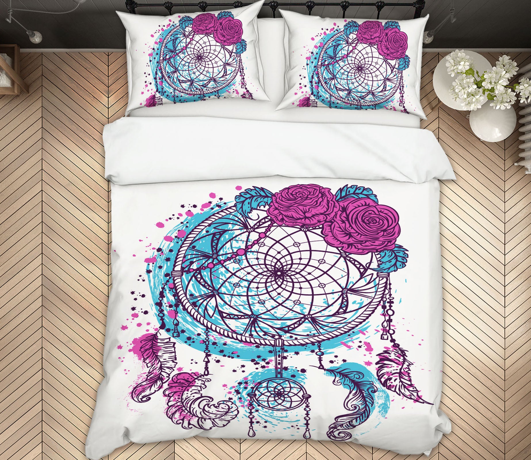 3D Dreamcatcher 15073 Bed Pillowcases Quilt