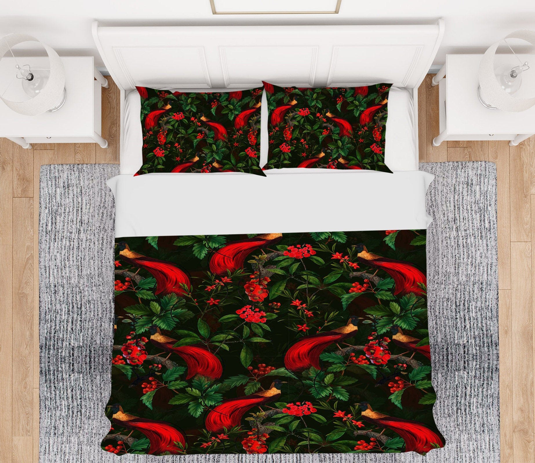 3D Red Flower 177 Uta Naumann Bedding Bed Pillowcases Quilt Quiet Covers AJ Creativity Home 