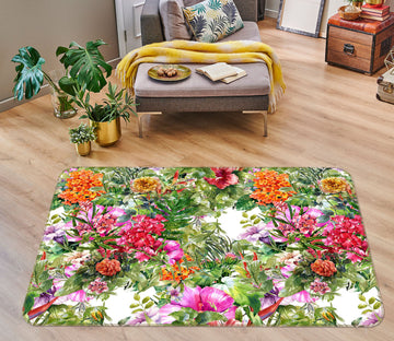3D Flower Bush 31026 Non Slip Rug Mat