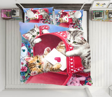 3D Mailbox Cat 5904 Kayomi Harai Bedding Bed Pillowcases Quilt Cover Duvet Cover