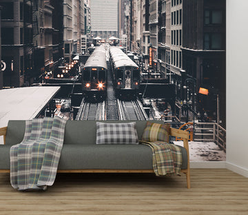 3D City Subway 282 Vehicle Wall Murals