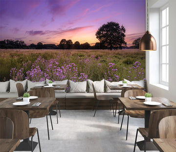 3D Purple Flower 047 Assaf Frank Wall Mural Wall Murals
