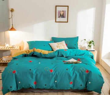3D Cross Flower 18067 Bed Pillowcases Quilt