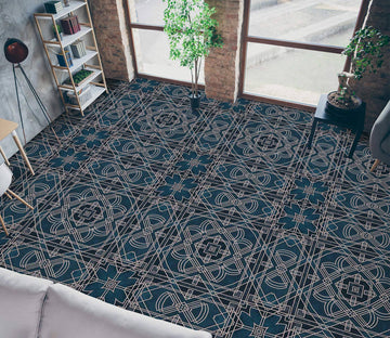 3D Navy Blue Texture 102112 Andrea Haase Floor Mural