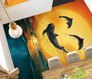 3D Dolphin 98178 Vincent Floor Mural