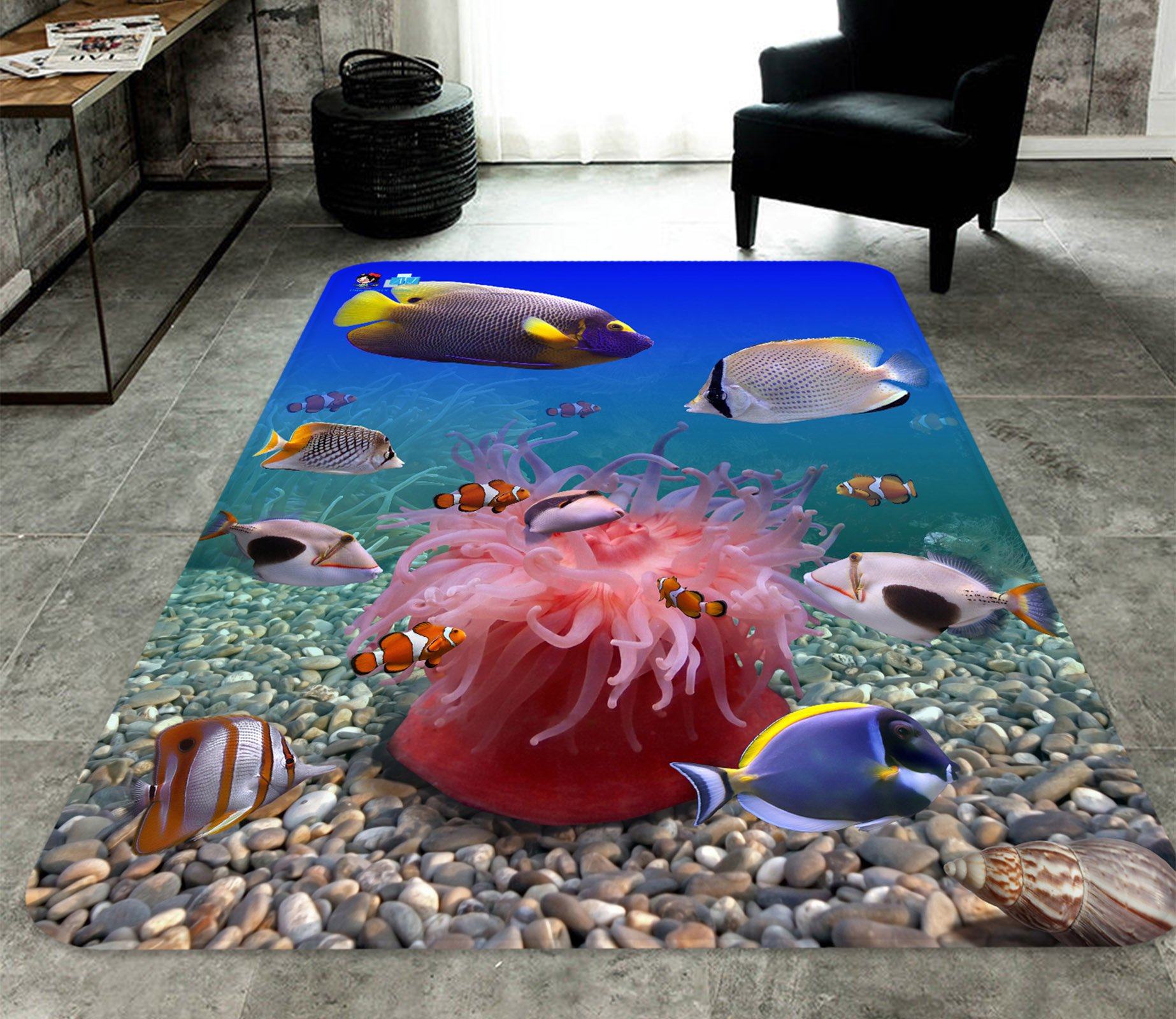 3D Seabed 8324 Non Slip Rug Mat Mat AJ Creativity Home 