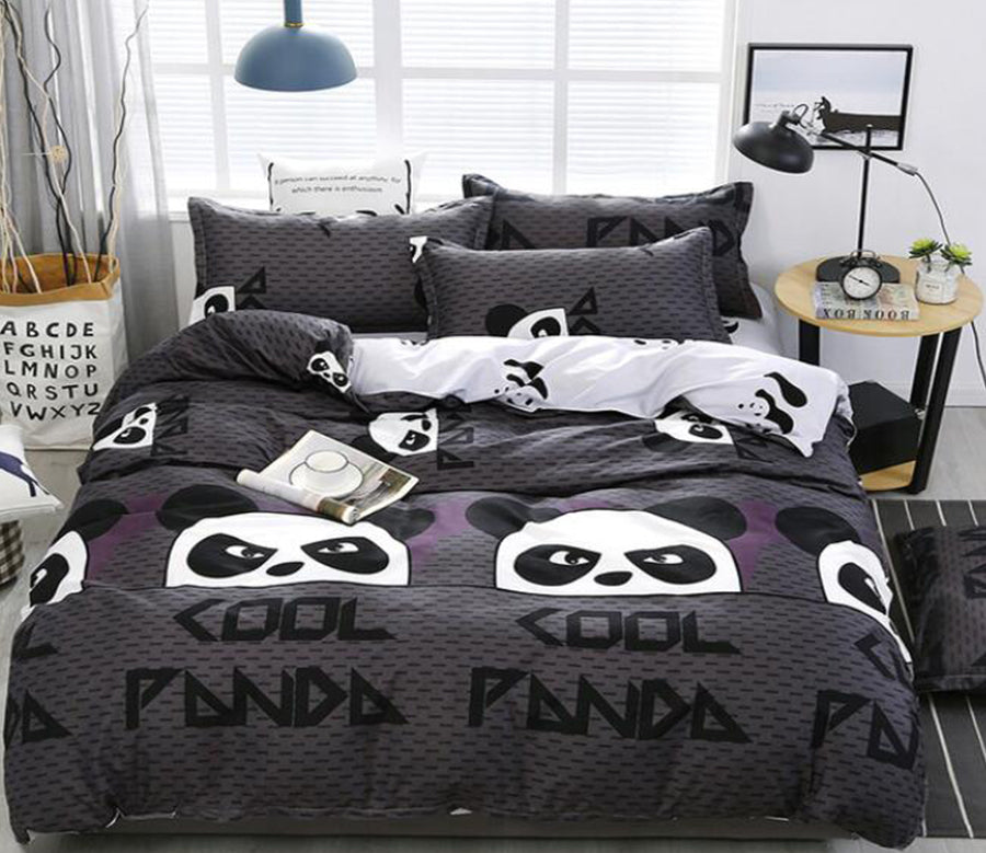 3D Panda Head 12013 Bed Pillowcases Quilt