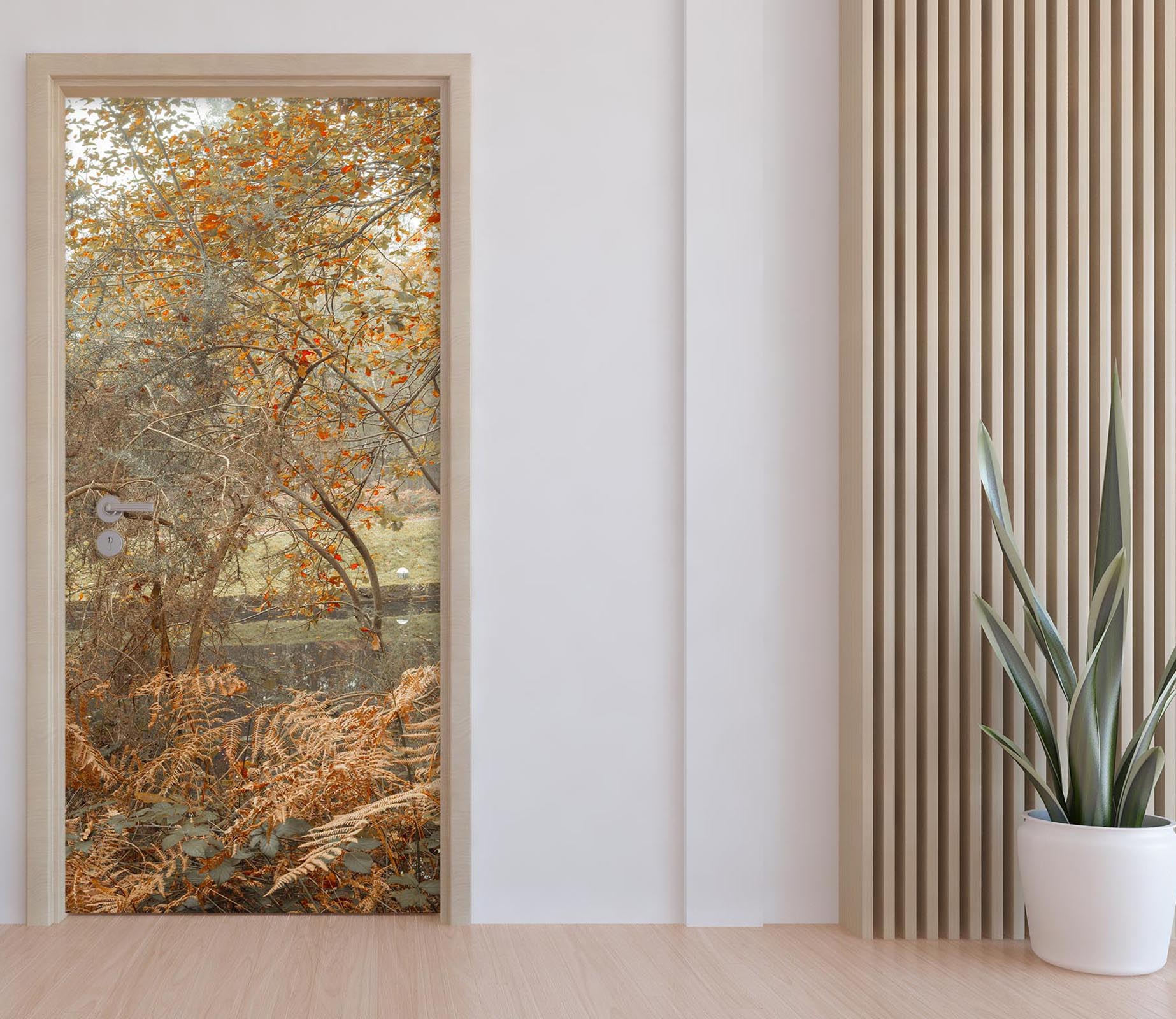 3D Autumn Trees 5106 Assaf Frank Door Mural