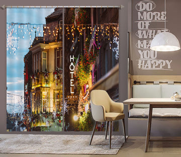 3D Houses 52035 Christmas Curtains Drapes Xmas