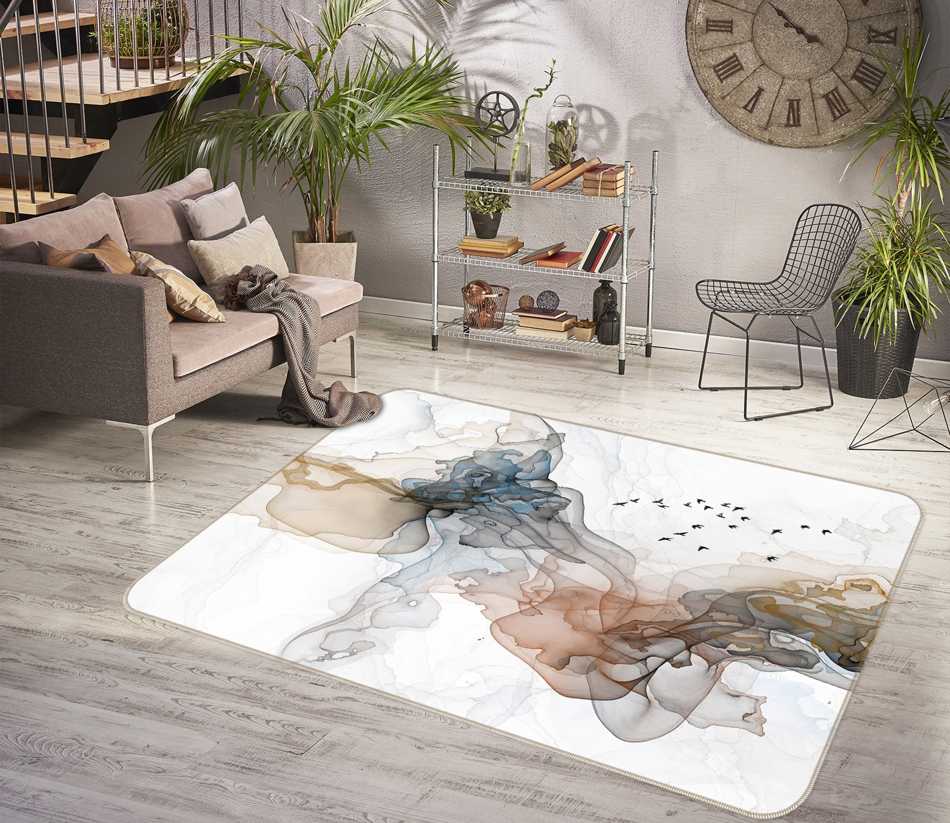 3D Pattern 77048 Non Slip Rug Mat