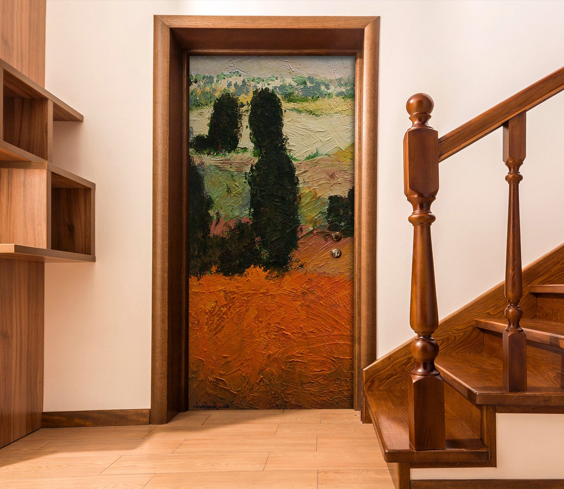 3D Grass Field Trees 10118 Allan P. Friedlander Door Mural