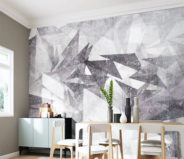 3D Grey Triangle WG305 Wall Murals Wallpaper AJ Wallpaper 2 