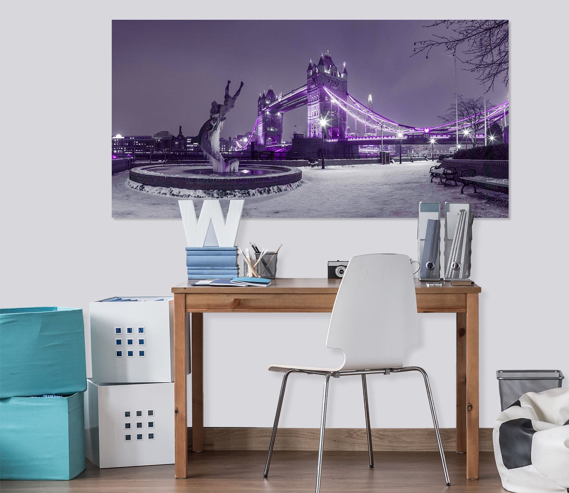 3D Purple Lights 045 Assaf Frank Wall Sticker Wallpaper AJ Wallpaper 2 