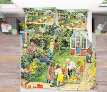 3D Gardening With Grandad 2025 Trevor Mitchell bedding Bed Pillowcases Quilt Quiet Covers AJ Creativity Home 