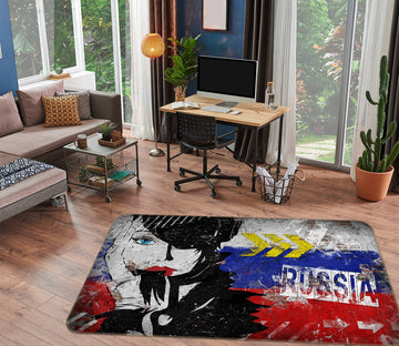 3D Russian Women 77121 Non Slip Rug Mat