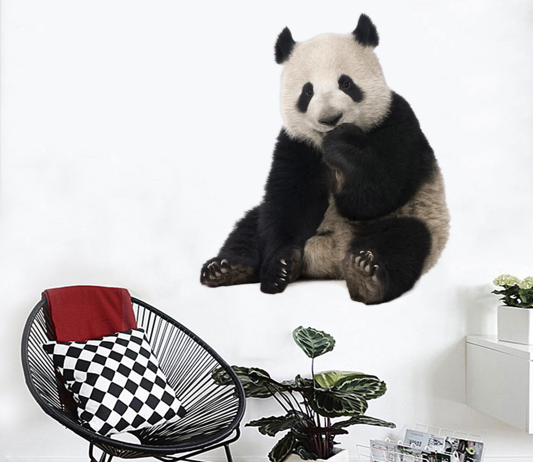 3D Panda 153 Animals Wall Stickers Wallpaper AJ Wallpaper 