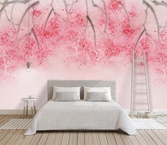 3D Pink Flowers 2825 Wall Murals Wallpaper AJ Wallpaper 2 