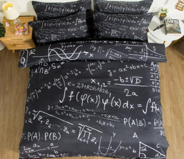 3D Mathematical Formula 5176 Bed Pillowcases Quilt