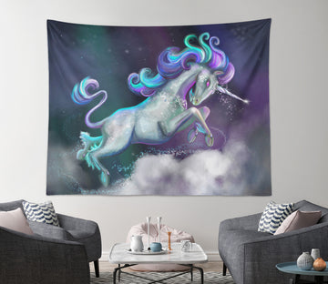 3D Cloud Unicorn 954 Rose Catherine Khan Tapestry Hanging Cloth Hang