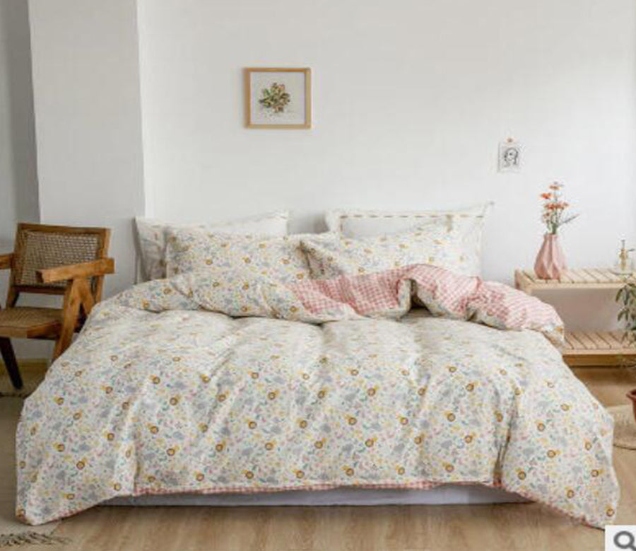 3D Pink Floral 30117 Bed Pillowcases Quilt