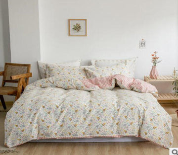 3D Pink Floral 30117 Bed Pillowcases Quilt