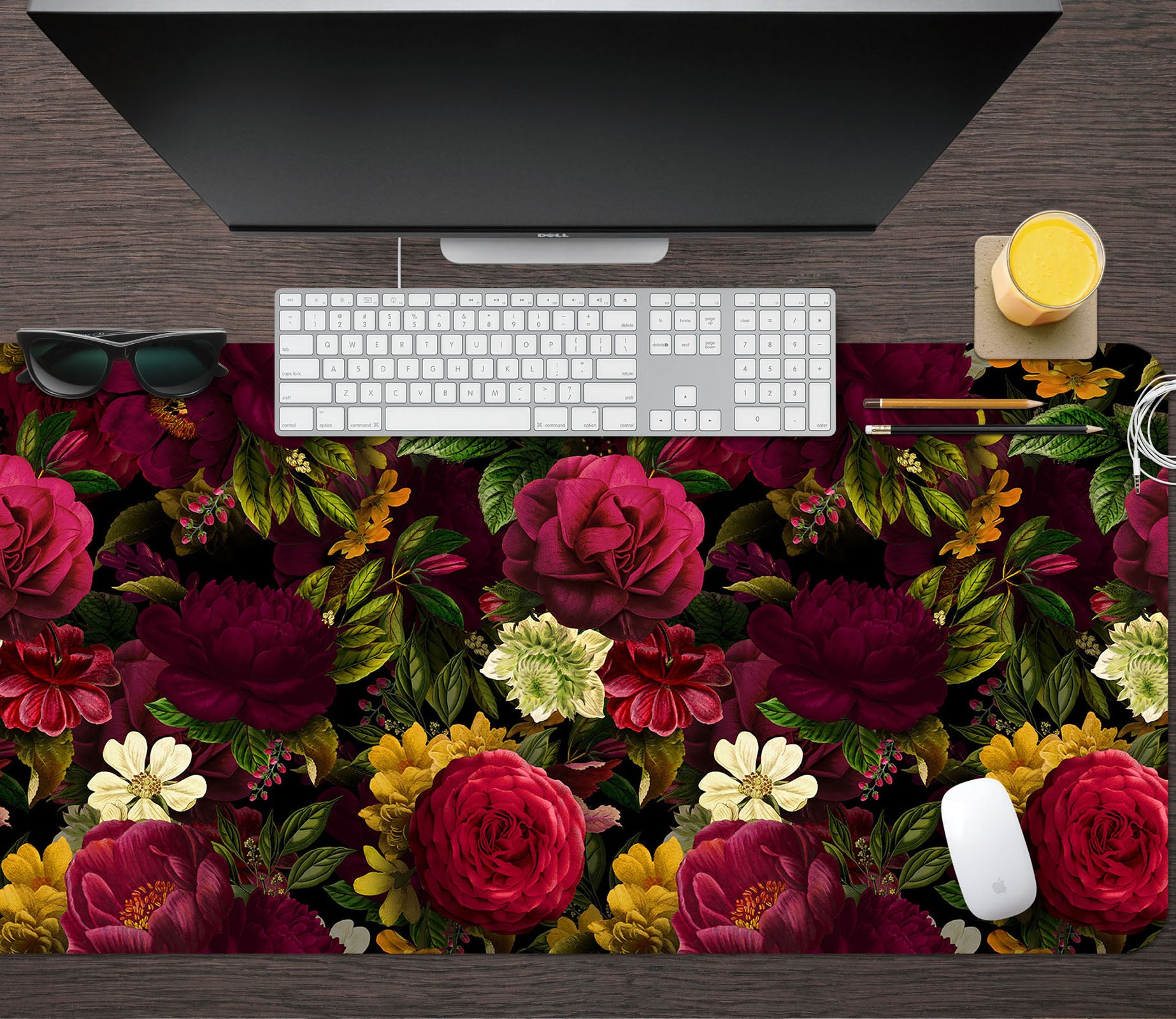 3D Tempting Rose 1000 Uta Naumann Desk Mat