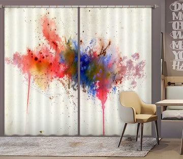 3D Color Splash 010 Anne Farrall Doyle Curtain Curtains Drapes Curtains AJ Creativity Home 