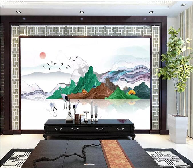 3D Green Valley 2685 Wall Murals Wallpaper AJ Wallpaper 2 