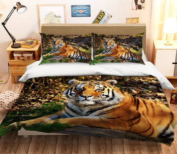 3D Forest Tiger 2006 Bed Pillowcases Quilt Quiet Covers AJ Creativity Home 