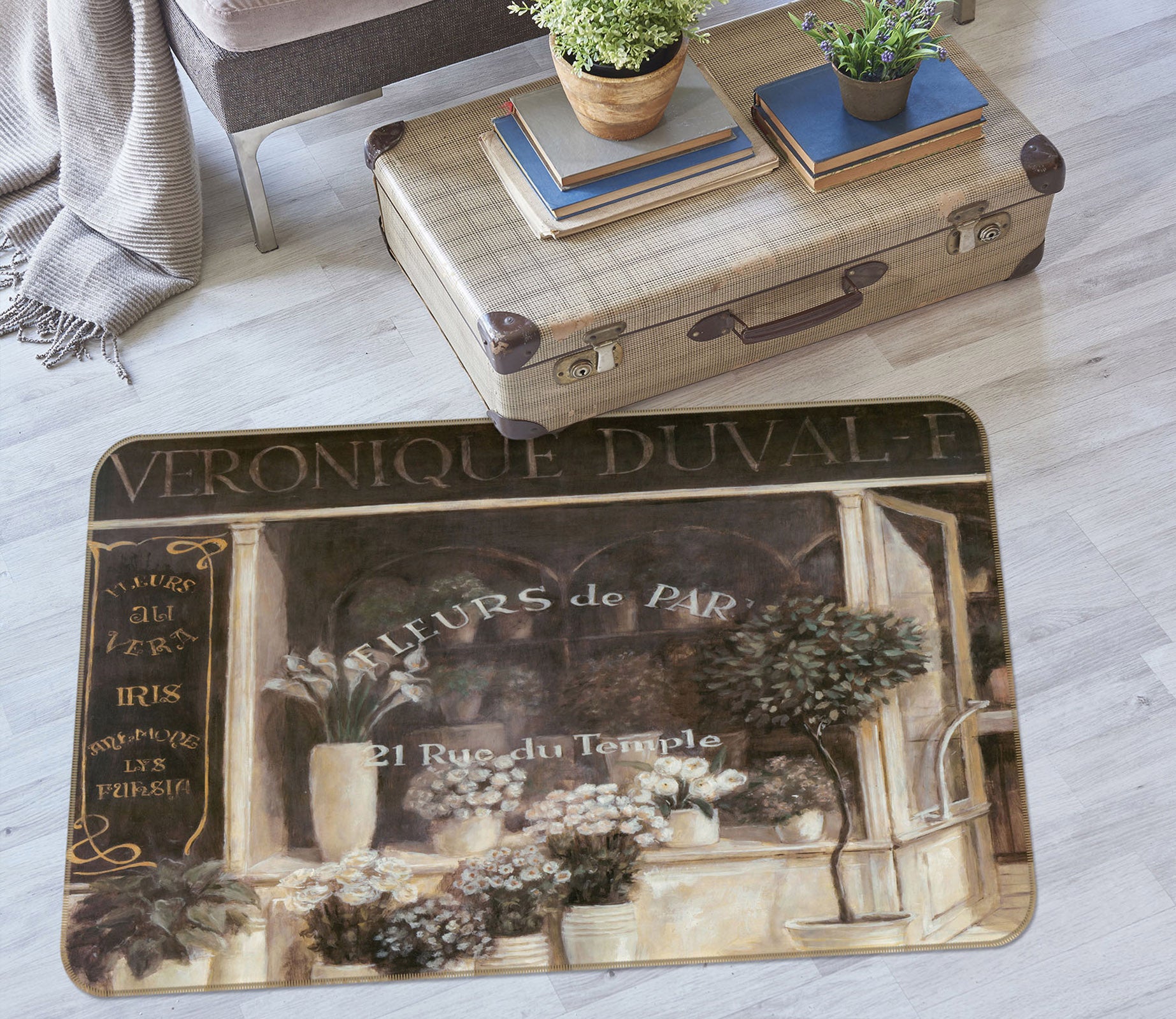 3D Flower Shop 32048 Non Slip Rug Mat