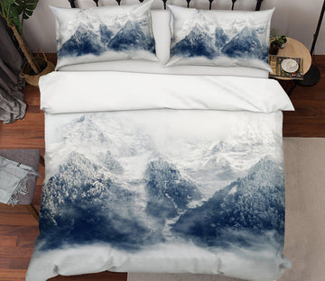 3D Mountain Sea 12048 Bed Pillowcases Quilt