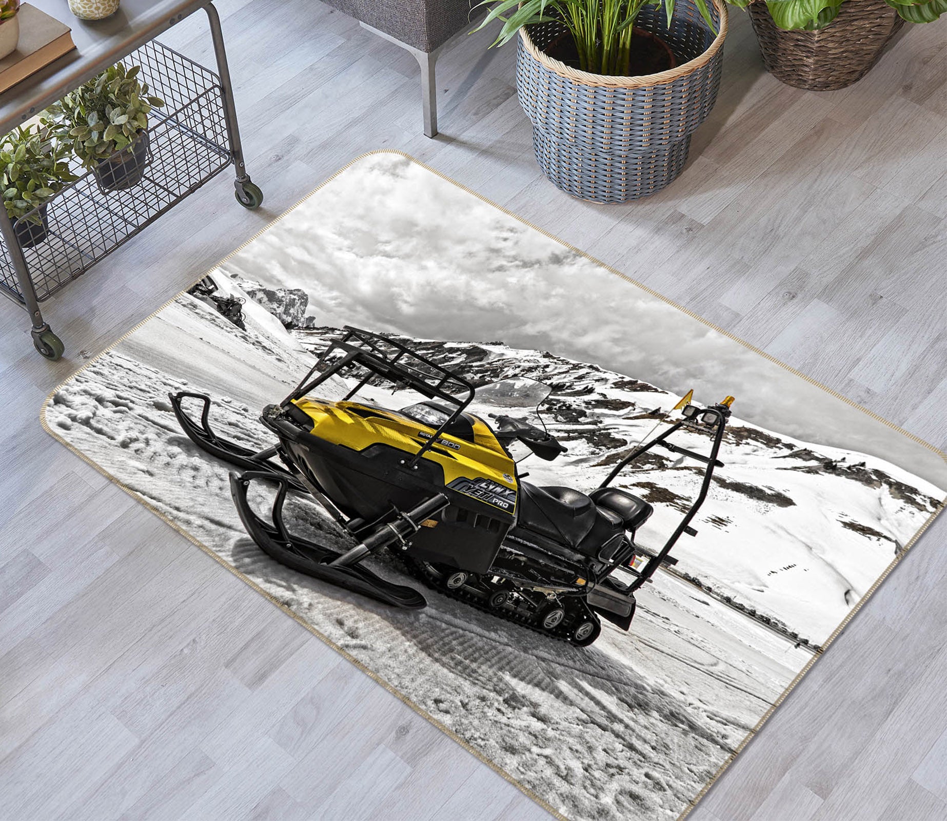 3D Ski Car 68068 Vehicle Non Slip Rug Mat