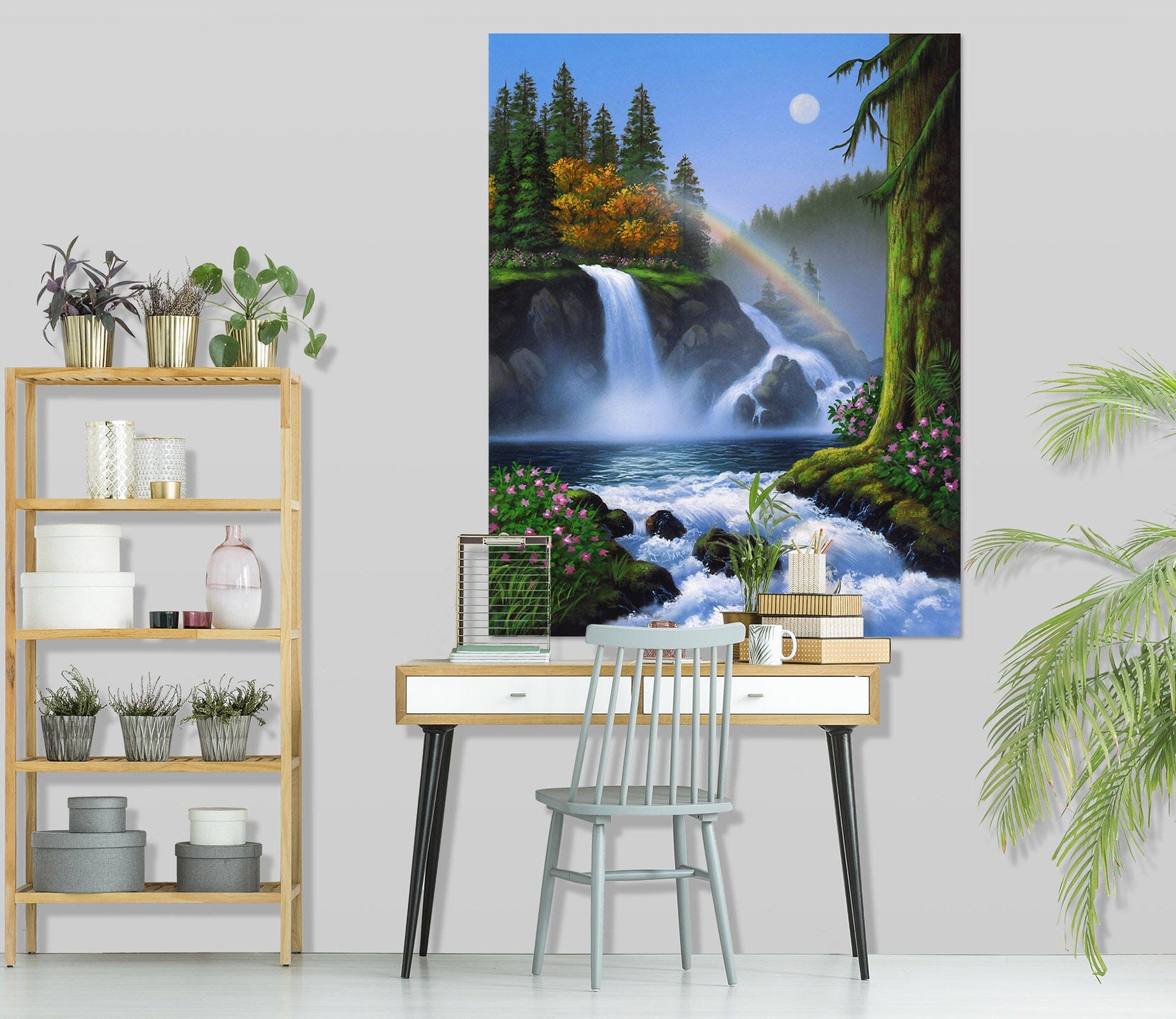 3D Waterfall 038 Jerry LoFaro Wall Sticker Wallpaper AJ Wallpaper 2 