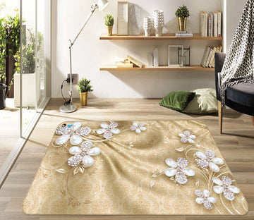 3D Flower 66111 Non Slip Rug Mat